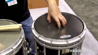 Evans Hybrid S Marching Snare Head at PASIC 2010 [upl. by Agle333]