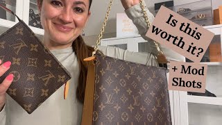 NEW LOUIS VUITTON TOILETRY POUCH ON CHAIN REVIEW  IS IT WORTH IT  Mod Shots  2022 [upl. by Alicsirp]