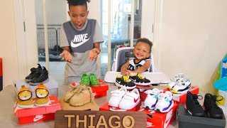 My BABY Brothers Insane Sneaker Collection [upl. by Wehrle]