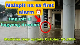 Marikina river update October 242024 as 4pm [upl. by Tdnarb]