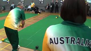 2015 TransTasman Indoor Bowls Mens Singles Medal Match Ashley Diamond vs Arthur Finch [upl. by Richer]