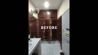 Dull to Dazzling Bathroom Makeover by Zafiro Home Studio [upl. by Ortiz]