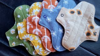 DIY cloth menstrualincontinence pads tutorial [upl. by Adekram]