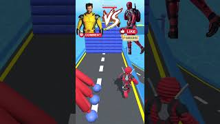 Wolverine ☹️ Go go Deadpool 🥸 ropeman marvel short [upl. by Mehta]