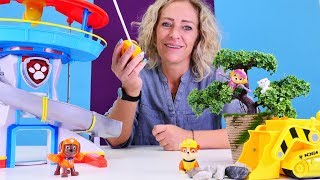 Spielzeugvideo für Kinder  Ein aufregender Tag mit der Paw Patrol [upl. by Schapira]