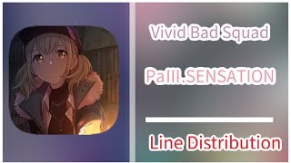 PaIIISENSATION  Vivid Bad Squad   Line distribution  Corrected [upl. by Artimid]