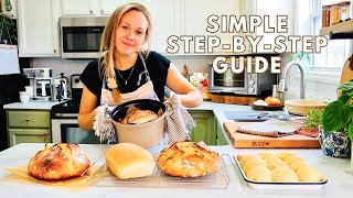 My Easy GUIDE To Making Foolproof SOURDOUGH BREADS  BAKE WITH ME [upl. by Alverta]