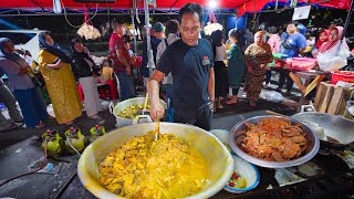 EXTREME Indonesian Street Food NASI BABAT  Serves 100’s Per Night in Surabaya [upl. by Odab]