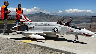 Unbelievable Giant F4 Phantom Rc Jets First Flight On American Soil By CARF Models [upl. by Upton]