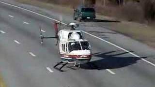 Helicopter Medevac Air Rescue on Interstate by dhamstermd [upl. by Winn]