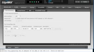 No Audio  Forward ports for a Ubiquiti Networks NVR through your Ubiquiti Edge Router [upl. by Ennasirk]