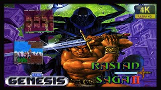 Rastan Saga II  4K60ᶠᵖˢ  Longplay SEGA Genesis [upl. by Cheffetz]