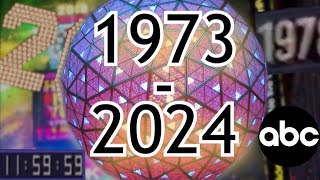 New Years Rockin Eve ABC Ball Drop 19732024 1080p60 [upl. by Marou]