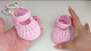 COMO HACER UN ZAPATITO A CROCHET DE UNA FORMA DIFERENTE PASO A PASO  TEJIDO FÁCIL PARA PRINCIPIANTE [upl. by Nayek]