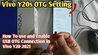 Vivo Y20s OTG Setting  How to Use and Enable USB OTG Connection in Vivo Y20 2021 [upl. by Leahkim]