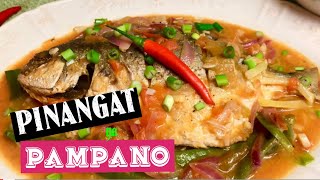 Pinangat na Pampano Simpleng Pagluto ng Pinangat na Isda  Easy Pinangat na Isda Recipe [upl. by Aniwde]