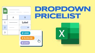 How to Make a Dropdown Price List Google Sheets [upl. by Lisbeth]