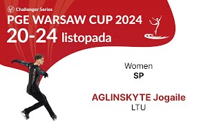 9 Jogaile AGLINSKYTE LTU W SP PGE Warsaw Cup 2024 [upl. by Tallbott323]