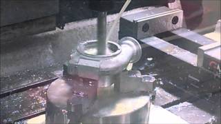 CNC Machining a Turbo Compressor Cover for a Bigger Billet Wheel [upl. by Mas513]