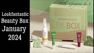 Spoilers  Lookfantastic Beauty Box January 2024 FullReveal [upl. by Elledoj]