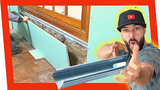 🔥 CÓMO Montar Pared PLADUR  DRYWALL ✅ ¡¡TRADOSADO Zona Ventana Con Placa HIDROFUGA [upl. by Richela266]