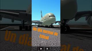 Un día normal de Etihad rfs realflighsimulator airplane airline aviation etihadairways a380 [upl. by Demitria749]