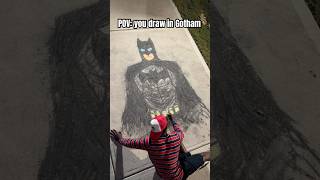 BATMAN When you draw in Gotham w TheeBlackBadger batman shorts [upl. by Eiddet]