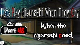 Lets Play Higurashi When They Cry  Chapter 3 Tatarigoroshi Part 48  When the higurashi cried [upl. by Naivaj]