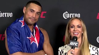 Carlos Ulberg I am Glad I Got the Job Done Early  UFC 281 Quick Hits w Laura Sanko [upl. by Assertal]