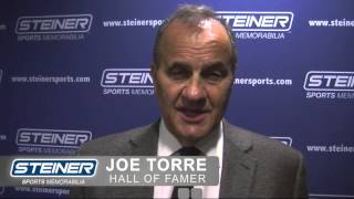 Yankee Hall of Famer Joe Torre Steiner Sports Testimonial [upl. by Annoel]