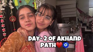 Day 2 OF AKHAND PATH♥️🙏🧿  Prabhkaur [upl. by Bartholemy]