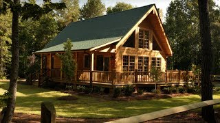 Custom Log Home with VGroove Design [upl. by Oiludbo649]