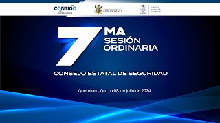 7ma Sesión Ordinaria del Consejo Estatal de Seguridad [upl. by Ben]