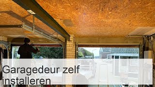 Garagedeurinstallatie zelfinstallatie van sectionaaldeuren [upl. by Vahe851]