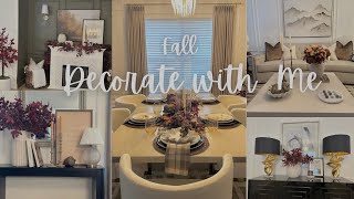 Fall Decorate with MeEntrywayLiving RoomDining RoomFireplace [upl. by Reffineg]