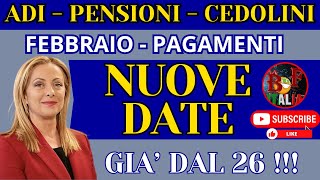 INPS PAGAMENTI DAL 26 ADI AUU ISEE BONUS IRPEF PENSIONI [upl. by Dana]