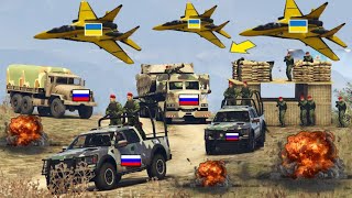 PUTIN UNDERSTIMATED NATOUkrainian Fighter Jets DroneTank Attack on Russian Army Moscow CityGTA5 [upl. by Anolla]