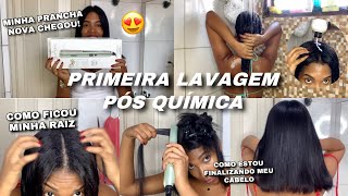 Primeira lavagem pós botox Prancha Oleo de Abacate e Coco POLISHOP😍 [upl. by Prospero371]