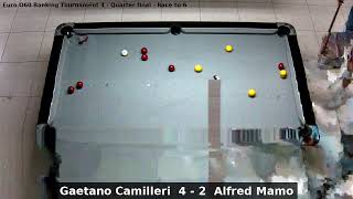 Gaetano Camilleri vs Alfred Mamo  Euro O60 Ranking Tournament 4  Quarter final [upl. by Keli]