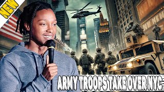 Army Troops Take Over NYC Josh Johnson [upl. by Idoc]