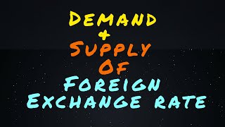 Demand for foreign exchange and supply of foreign exchange Explanation in Tamil [upl. by Gnep]