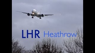 Windy Landings Compilation extra RW27L London Heathrow Incl Qantas A380 Kuwait B77Wmore✈️ [upl. by Wilburt599]