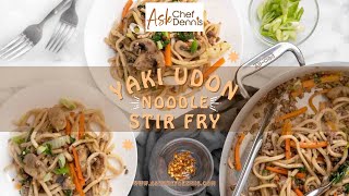 Yaki Udon Noodles Stir Fry [upl. by Lacey468]