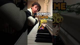 GIORNO’S THEME ON PIANO 🤯 Tutorial piano jojo giorno pianotutorial [upl. by Eachern]