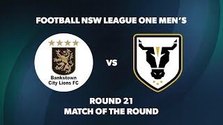 League One NSW Mens Round 21 Bankstown City v Bulls FC Academy [upl. by Clute138]