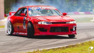 Fielding Shredder’s  Big Turbo  2JZ S14 Drift Review [upl. by Oulman]