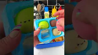 Packing School Lunch with Fidget Food BENTO Box Satisfying Video ASMR shorts fidgets asmr 🥪 [upl. by Perrie899]