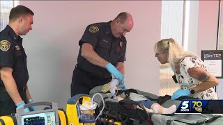 EMSA paramedics receiving advanced training through new simulation room [upl. by Naujej]