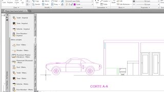 Hacer cortes y elevaciones en AutoCAD rápido y simple sección de una casa o vivienda [upl. by Brosy782]