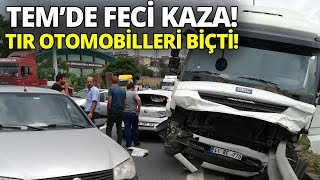 Kocaeli Dilovasınde Trafik Kazası TIR 6 Otomobili Biçti [upl. by Faria319]